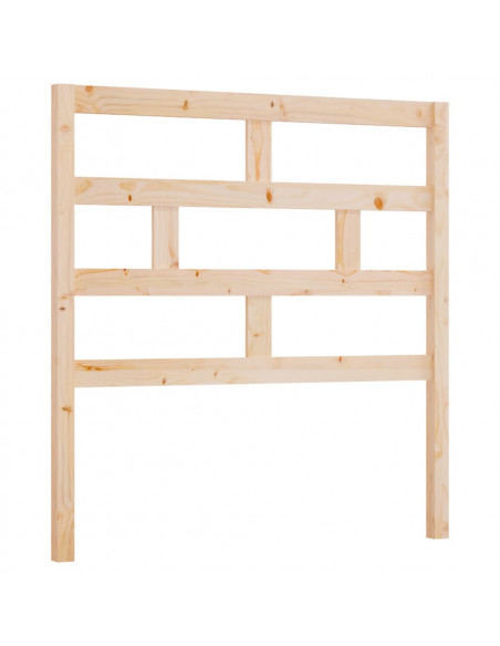Testiera per Letto 96x4x100 cm in Legno Massello di Pino