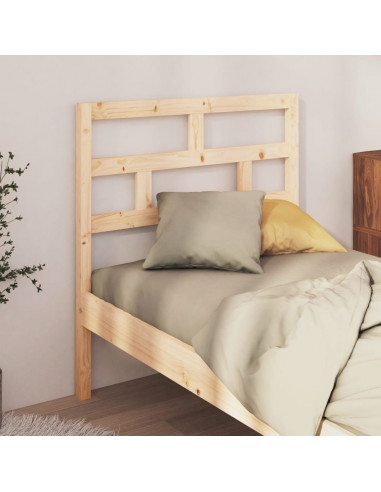 Testiera per Letto 96x4x100 cm in Legno Massello di Pino