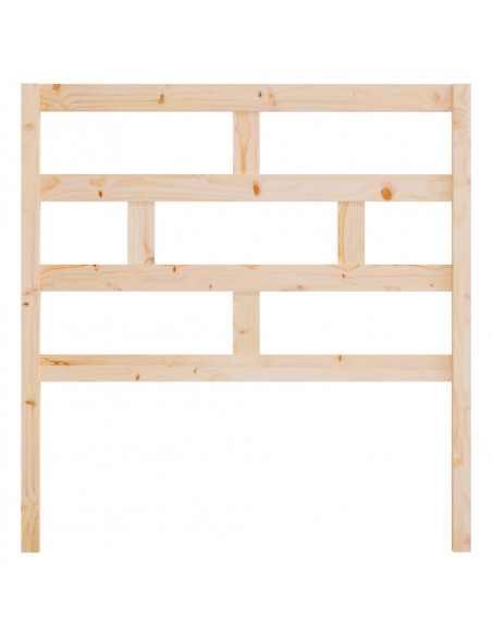 Testiera per Letto 96x4x100 cm in Legno Massello di Pino