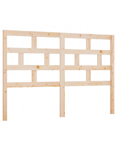 Testiera per Letto 126x4x100 cm in Legno Massello di Pino