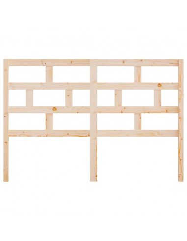 Testiera per Letto 126x4x100 cm in Legno Massello di Pino