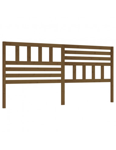 Testiera per Letto Miele 186x4x100 cm in Legno Massello di Pino