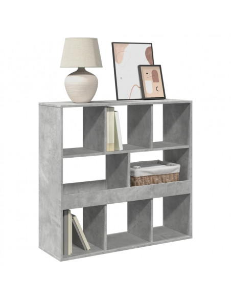 Libreria Grigio Cemento 100x33x94,5 cm in Truciolato