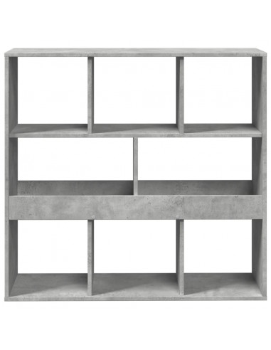 Libreria Grigio Cemento 100x33x94,5 cm in Truciolato