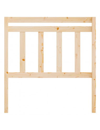 Testiera per Letto 81x4x100 cm in Legno Massello di Pino