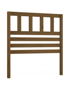 Testiera per Letto Miele 96x4x100 cm in Legno di Pino 2