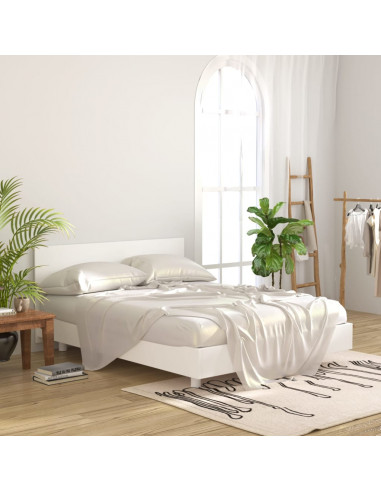 Testiera per Letto Bianca 160x1,5x80 cm in Legno Multistrato