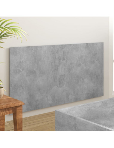 Testiera Letto Grigio Cemento 160x1,5x80cm in Legno Multistrato