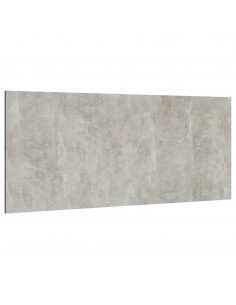 Testiera Letto Grigio Cemento 200x1,5x80cm in Legno Multistrato 2