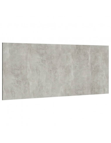 Testiera Letto Grigio Cemento 200x1,5x80cm in Legno Multistrato