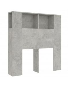 Testiera con Scomparti Grigio Cemento 100x18,5x104,5cm 2