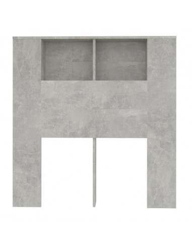 Testiera con Scomparti Grigio Cemento 100x18,5x104,5cm