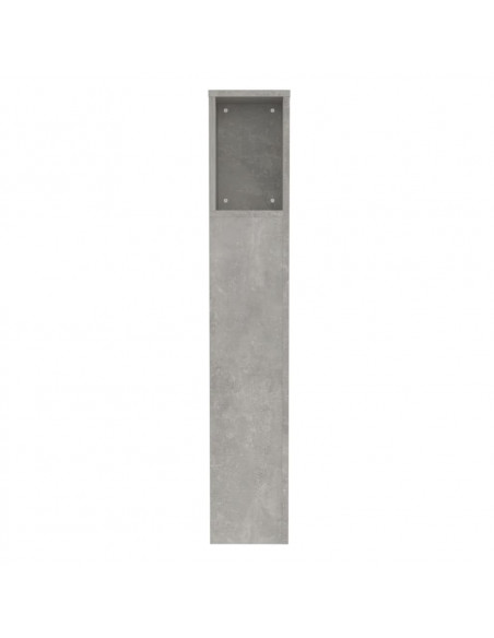 Testiera con Scomparti Grigio Cemento 100x18,5x104,5cm