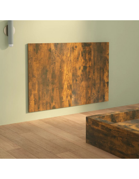 Testiera Letto Rovere Fumo 120x1,5x80 cm in Legno Multistrato