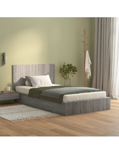 Testiera Letto Grigio Sonoma 120x1,5x80 cm Legno Ingegnerizzato