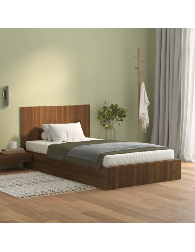 Testiera Letto Rovere Marrone 120x1,5x80cm in Legno Multistrato