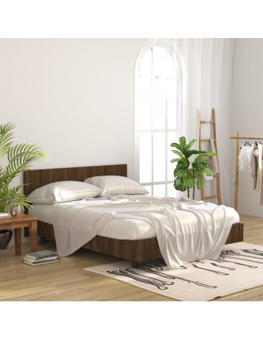 Testiera Letto Rovere Marrone 160x1,5x80cm in Legno Multistrato