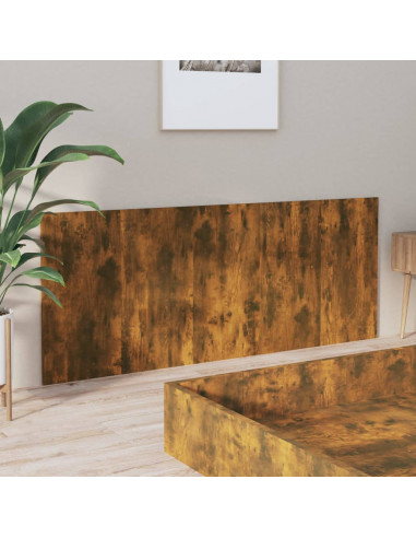 Testiera Letto Rovere Fumo 200x1,5x80 cm in Legno Multistrato