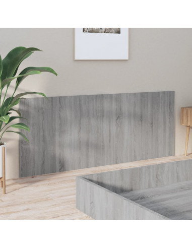 Testiera Letto Grigio Sonoma 200x1,5x80 cm Legno Ingegnerizzato