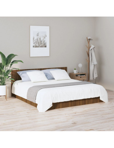 Testiera Letto Rovere Marrone 200x1,5x80 cm Legno Multistrato