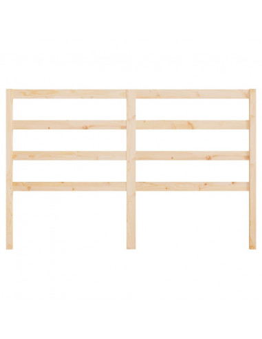 Testiera per Letto 126x4x100 cm in Legno Massello di Pino