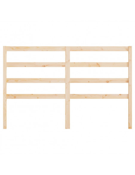 Testiera per Letto 126x4x100 cm in Legno Massello di Pino
