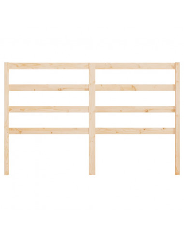 Testiera per Letto 141x4x100 cm in Legno Massello di Pino