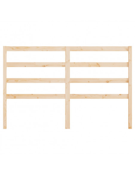 Testiera per Letto 141x4x100 cm in Legno Massello di Pino