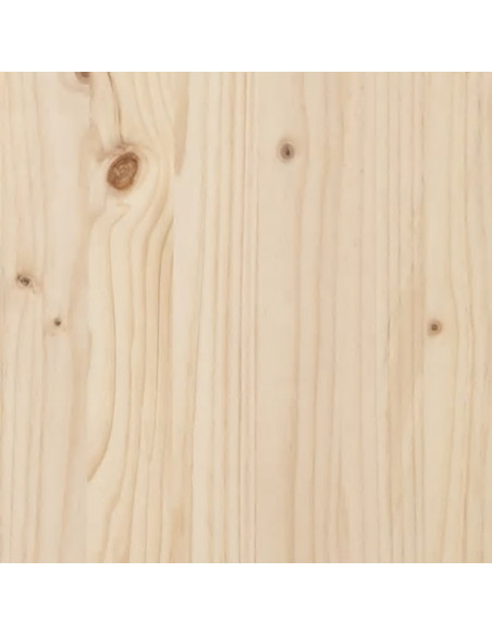 Testiera per Letto 141x4x100 cm in Legno Massello di Pino