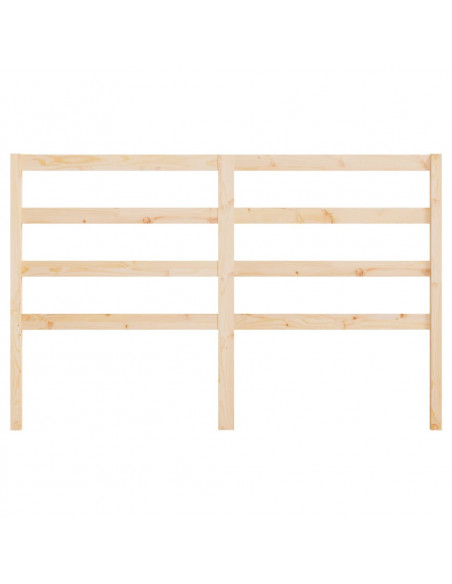Testiera per Letto 146x4x100 cm in Legno Massello di Pino