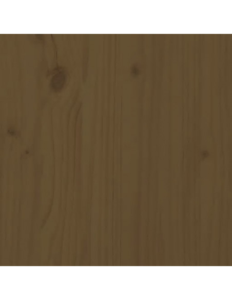 Testiera per Letto Miele 146x4x100 cm in Legno Massello di Pino