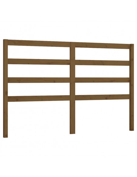 Testiera per Letto Miele 156x4x100 cm in Legno Massello di Pino