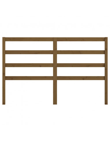 Testiera per Letto Miele 156x4x100 cm in Legno Massello di Pino