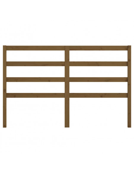 Testiera per Letto Miele 156x4x100 cm in Legno Massello di Pino