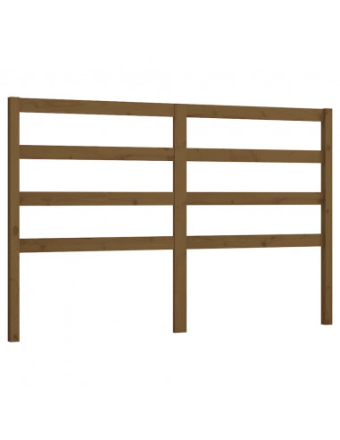 Testiera per Letto Miele 166x4x100 cm in Legno Massello di Pino