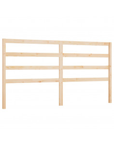 Testiera per Letto 206x4x100 cm in Legno Massello di Pino 2