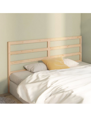 Testiera per Letto 206x4x100 cm in Legno Massello di Pino