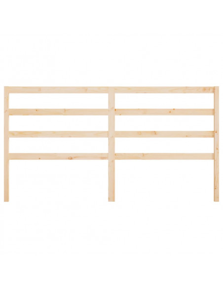 Testiera per Letto 206x4x100 cm in Legno Massello di Pino