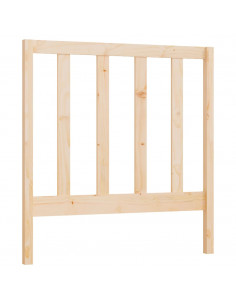 Testiera per Letto 96x4x100 cm in Legno Massello di Pino 2