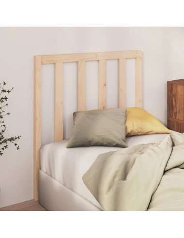 Testiera per Letto 96x4x100 cm in Legno Massello di Pino