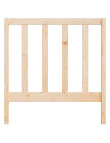 Testiera per Letto 96x4x100 cm in Legno Massello di Pino