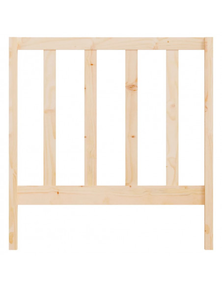 Testiera per Letto 96x4x100 cm in Legno Massello di Pino