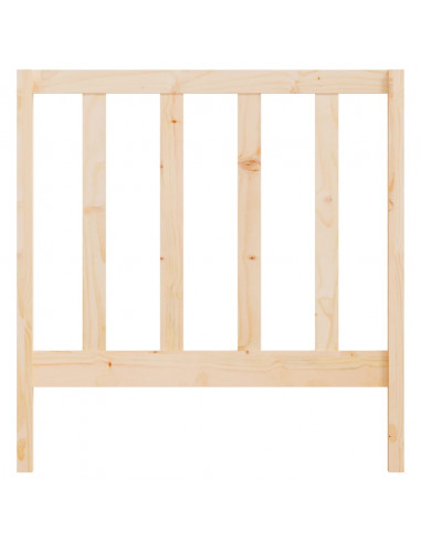 Testiera per Letto 106x4x100 cm in Legno Massello di Pino