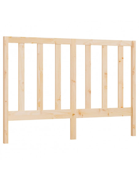 Testiera per Letto 141x4x100 cm in Legno Massello di Pino