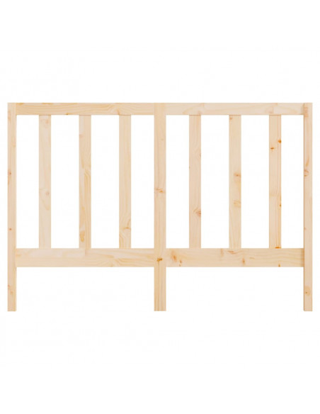 Testiera per Letto 146x4x100 cm in Legno Massello di Pino