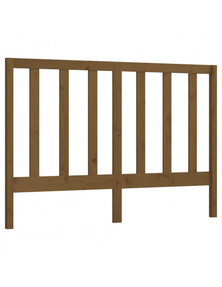 Testiera per Letto Miele 146x4x100 cm in Legno Massello di Pino