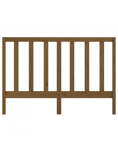 Testiera per Letto Miele 146x4x100 cm in Legno Massello di Pino