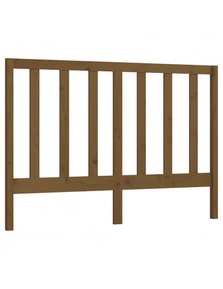 Testiera per Letto Miele 166x4x100 cm in Legno Massello di Pino