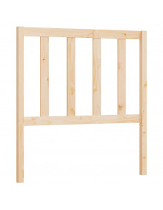 Testiera per Letto 96x4x100 cm in Legno Massello di Pino 2