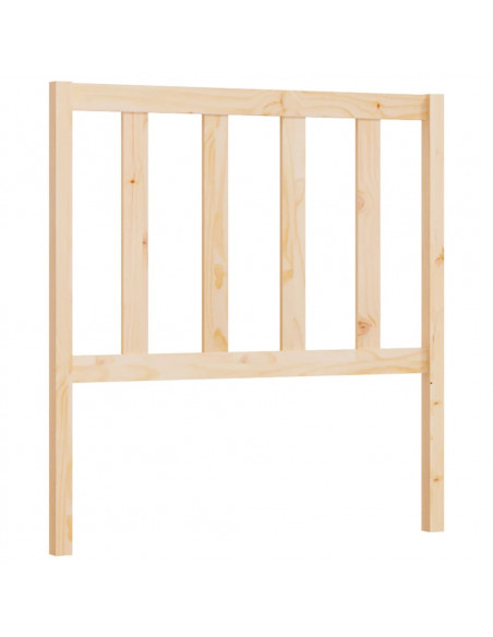 Testiera per Letto 96x4x100 cm in Legno Massello di Pino
